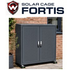 Fortis - Anthracite Grey with lockable Doors - for Solar Batteries and Solar Inverters Fortis - Anthracite Grey with lockable Doors - for Solar Batteries and Solar Inverters